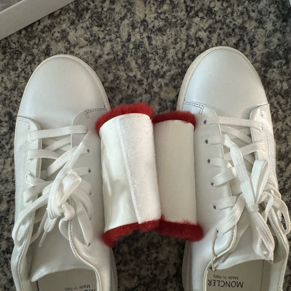 Moncler White Sneakers 38 - Picture 8 of 9